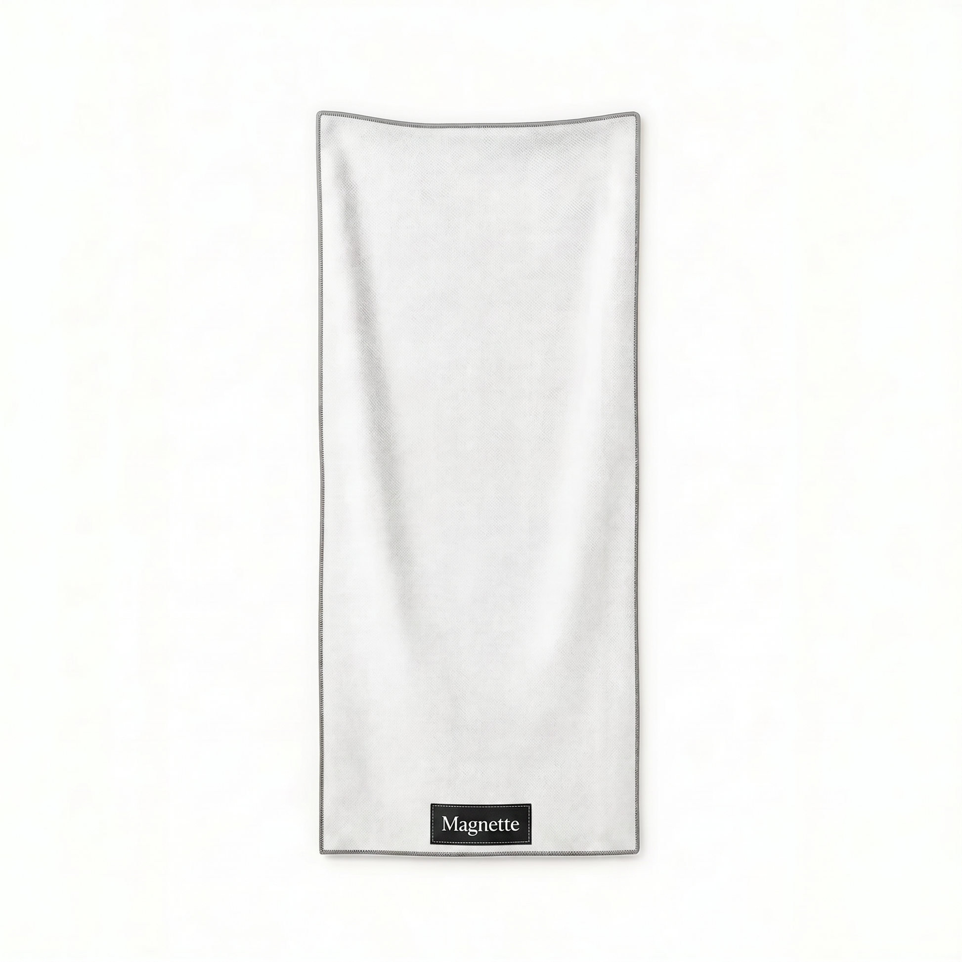 serviette aimantée magnette compacte microfibre blanche 